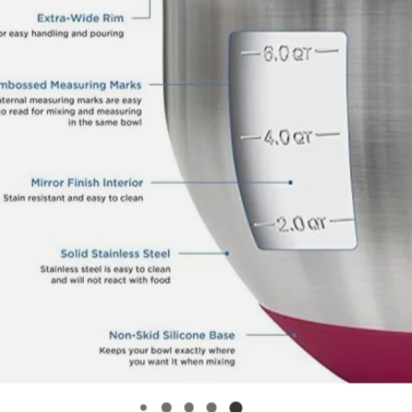 Viking 10 piece stainless mixing bowl with lid set - Picture 8 of 8